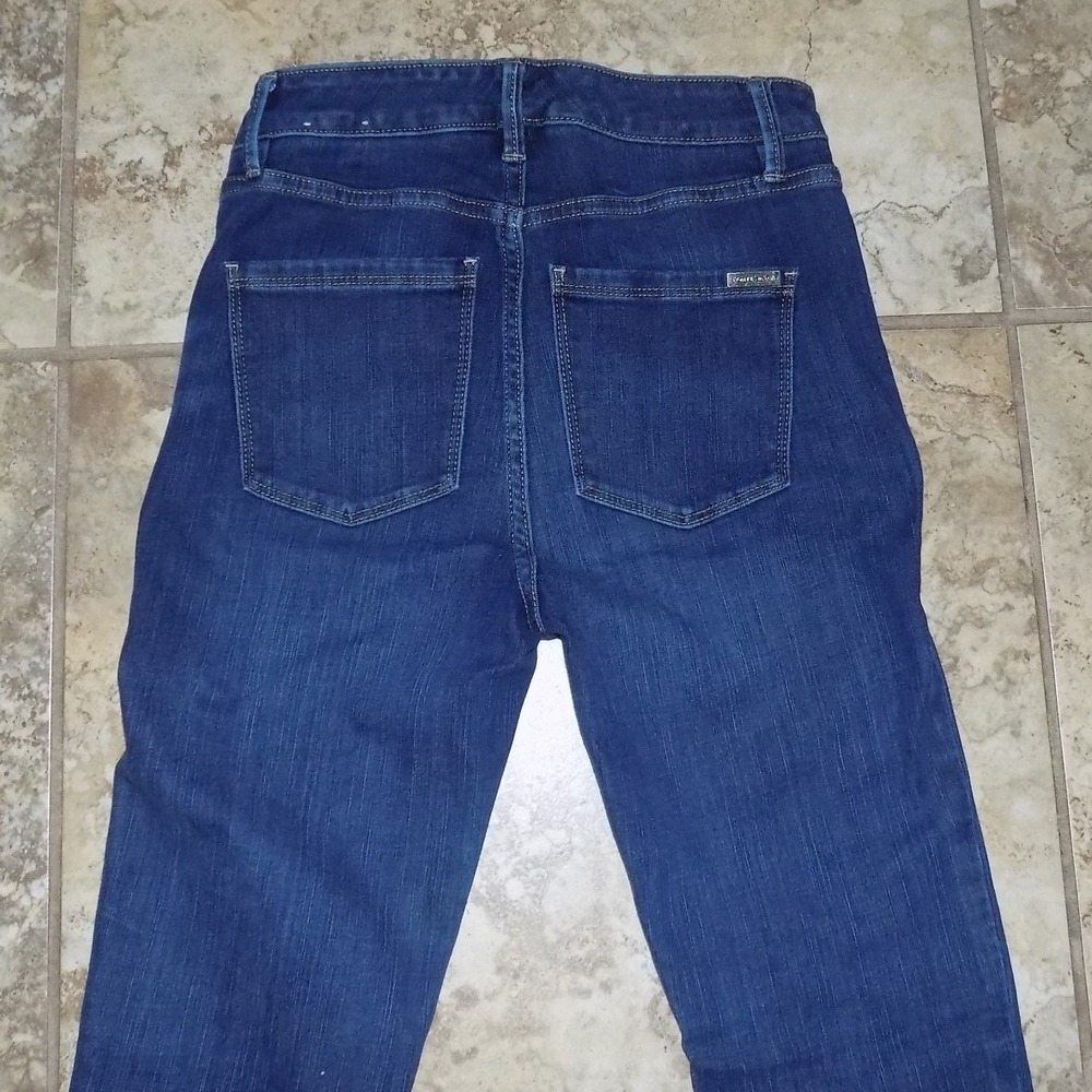 White House Black Market The Skinny Jeans Womens 00 Dark Wash High Rise‎ Stretch - Picture 4 of 5